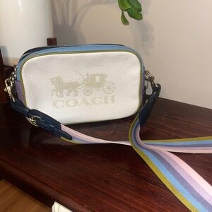 Coach Jes Crossbody Purse camera Bag colorblock vacation resort Disney Fanny